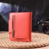 Stylish Compact Women's Wallet Made of Genuine Leather CANPELLINI Wallet 21669 Coral