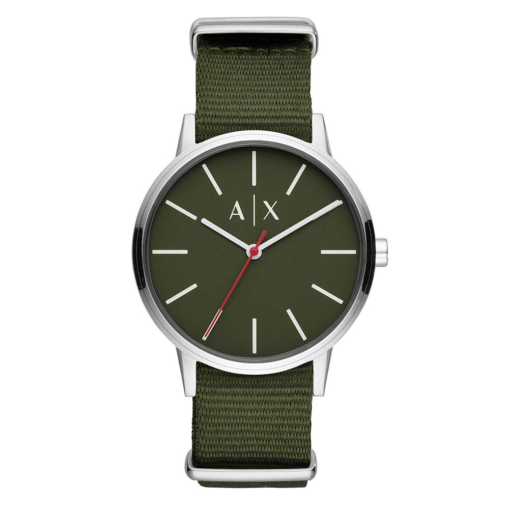 

Часы Cayde Оливково-хаки Зеленый Нейлон AX2709 [Armani Exchange] Мужские