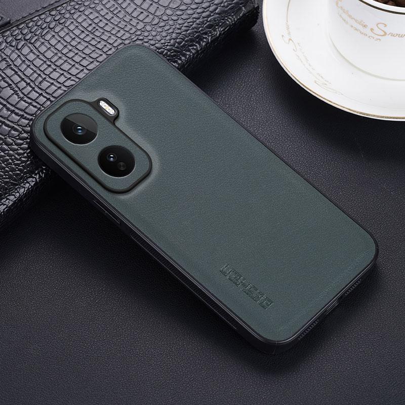 

Противоударный защитный чехол для телефона из ПУ кожи для IQOO Neo 11, силиконовый бампер, чехол с защитой объектива для VIVO IQOO Neo11, жесткий бампер vivo iQOO Neo11 (China) зелёный