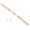 14mm Watch Band Stainless Steel Watch Strap Replacement Watch Band Strap AccessoryRose Gold