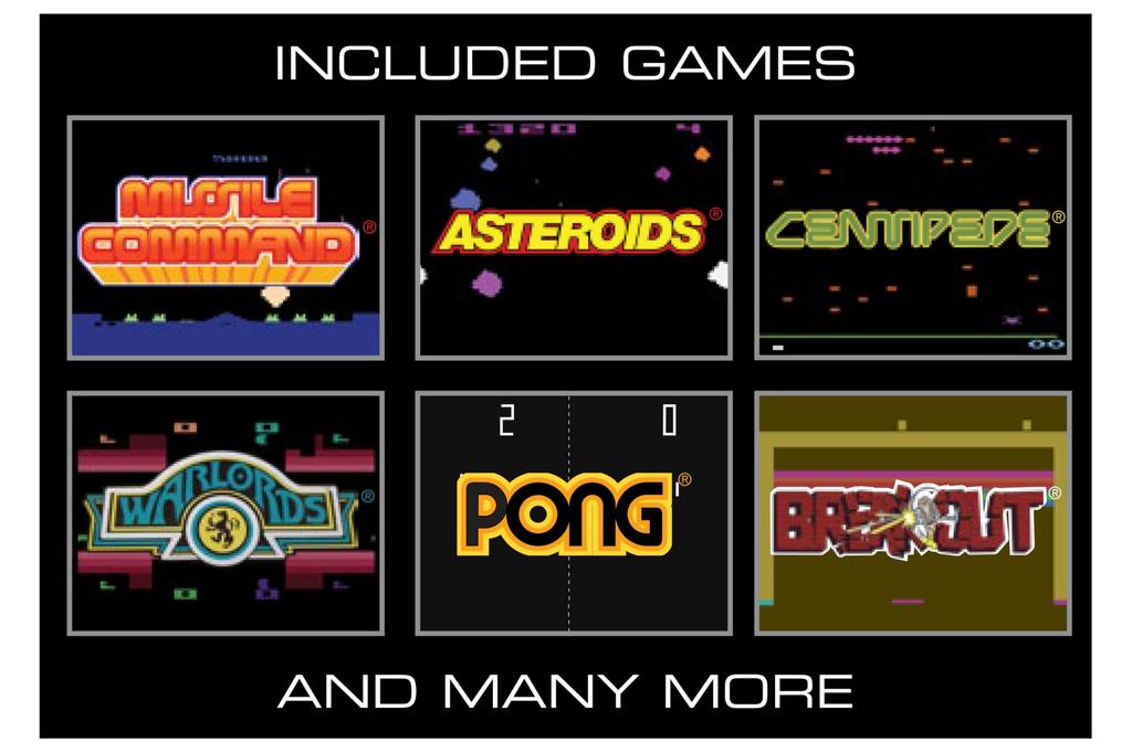My Arcade Atari Portable video game system with 100 color ergonomic design Pocket games, 2.75-inch display,