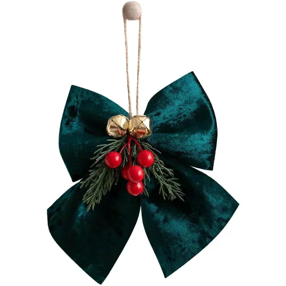 

Holiday Tree Decorations Christmas Bow Ornament Christmas Decoration 16*20cm Party Accessory Convenient Hanging Loop