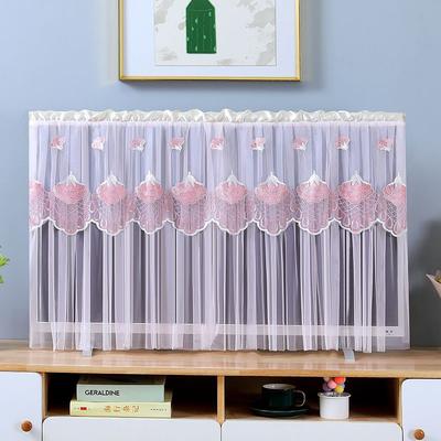 Embroidered Lace Design TV Covers Ultra-thin LCD Dust Cover Desktop Hanging TV Cover Cloth Brand Size Universal Various Styles Screen Protector Cloth