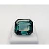 25+ Ct Natural Teal Blue Tourmaline Emerald Cut Fabulous Certified Gemstone