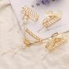 Metal Butterfly Pearl Butterfly Pendant Hairpin Pure Color Sweet and Lovely Gentle Girl Simple Hairpin