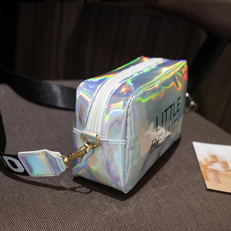 Fashion Ladies Messenger Bag Luxury Designer Hologram Compact Phone Purse And Handbag For Women Laser Crossbody Shoulder Bag
