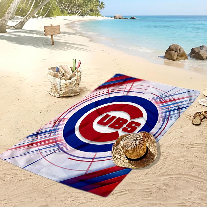 Chicago Cubs Print Beach Towel Soft Portable Quick?dry Towel For Pool Summer Vacation Outdoor Sport