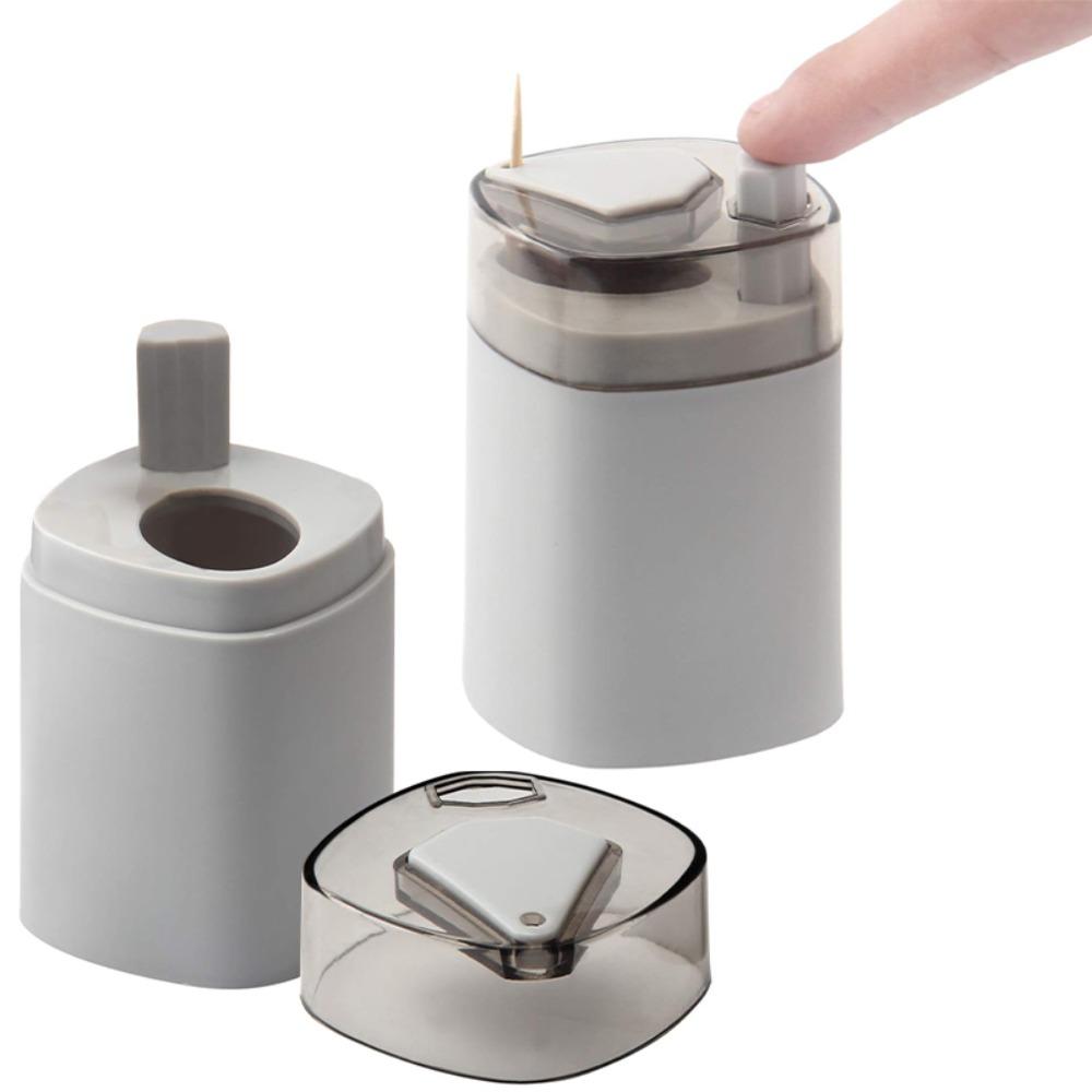 

Portable Automatic Toothpick Dispenser Pop-Up Tooth Picks Container for Kitchen Restaurant синій