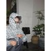 Retro Floral Hooded Cardigan Sweatshirt - Thick, Loose Fit for Spring and Autumn