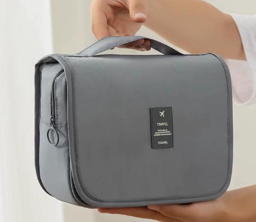 1PC Oxford Fabric White Diagonal Storage Bag, Foldable Hanging Makeup Bag, Travel Toiletry Bag