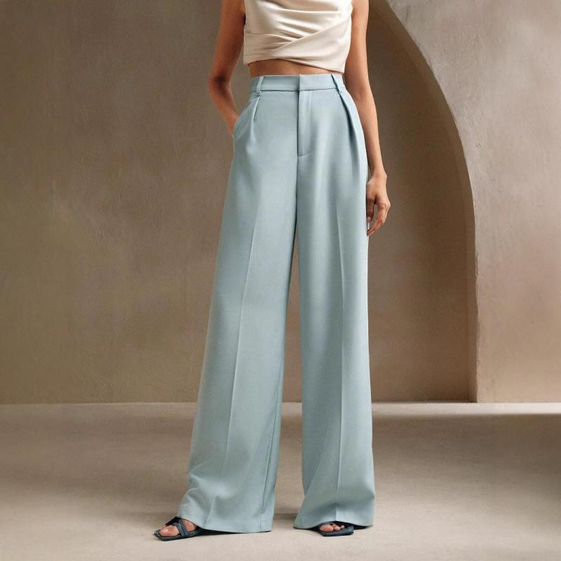 Women'S Suit Wide-Leg Pants New Spring/Autumn Style High-Waisted Design Loose And Casual Straight-Leg Slimming Effect