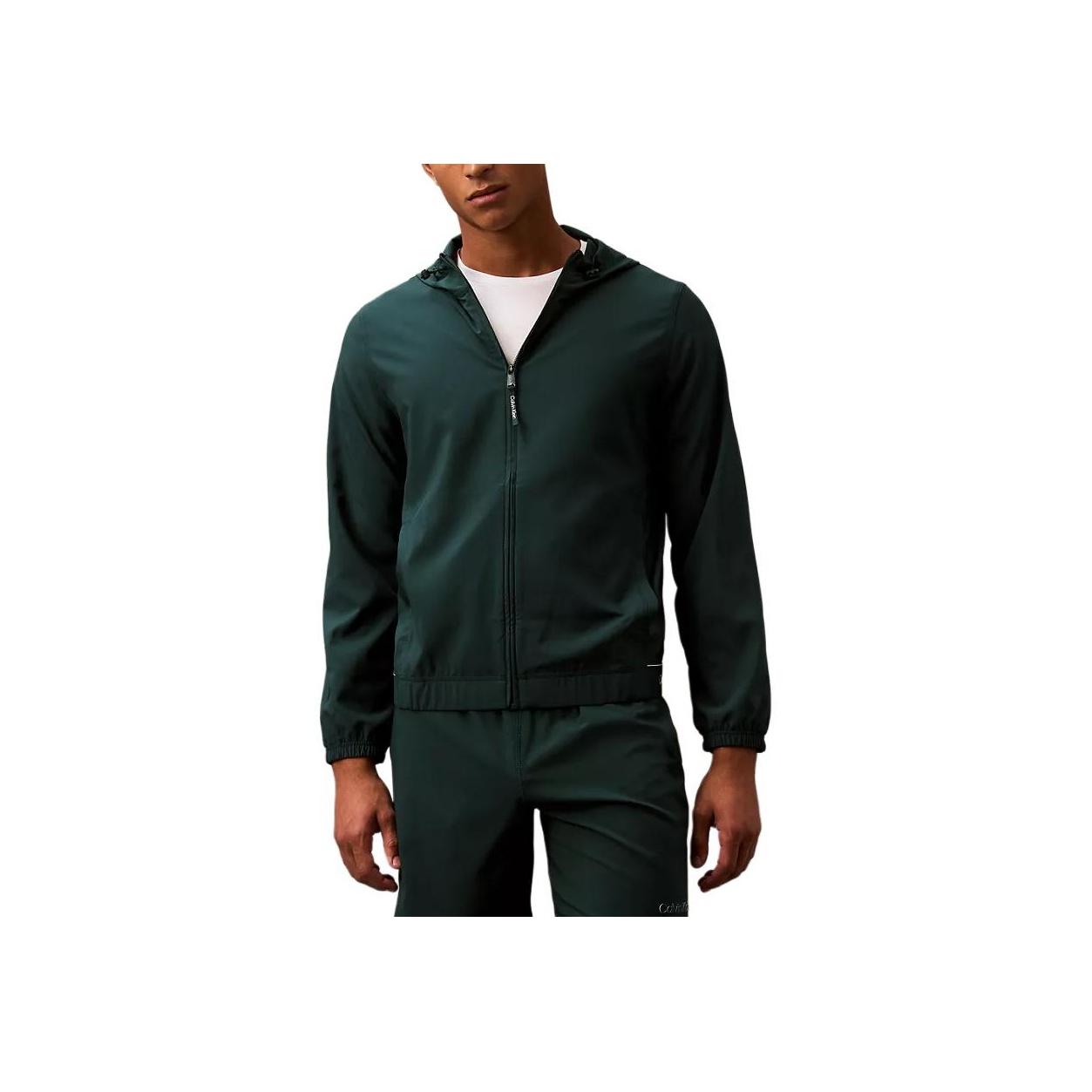 

Calvin Klein Minimalist Comfortable Versatile Casual Hooded Zip Jacket Men jackets Green 403F525-301 XXL