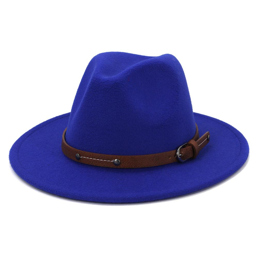 Fedoras Winter Hut Für Frauen 59-61 CM Männer Panama Gefilzt Jazz Hüte Neue Trilby Kirche Kappe sombreros de mujer
