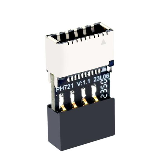 

Материнська плата USB2.0 9Pin до переднього роз’єму TYPE-E Конвертер Стабільна швидка передача Портативний Plug-Play адаптер материнської плати