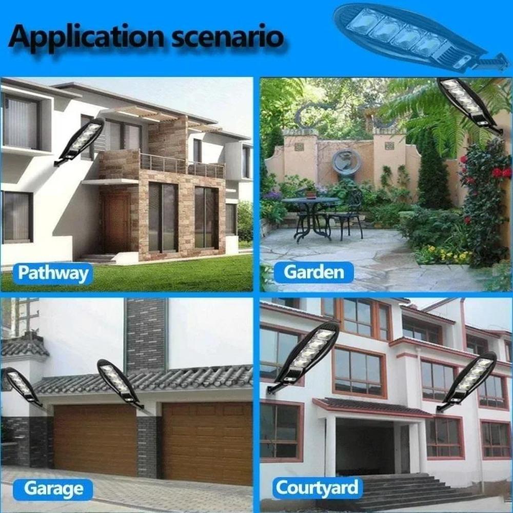 Newest 20000W LED Solar Lights 3 Modes Outdoor Garden Street Light With Motion Sensor Waterproof Wall Light for Garage