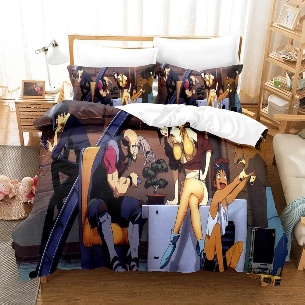 3D The Anime Cowboy Bebop Bedding Sets Duvet Cover Set With Pillowcase Twin Full Queen King Bedclothes Bed Linen Home Textile