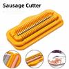 Efficient Banana Slicer Stainless Steel Hot Dog Slicer Practical Sausage Helper Food Preparation