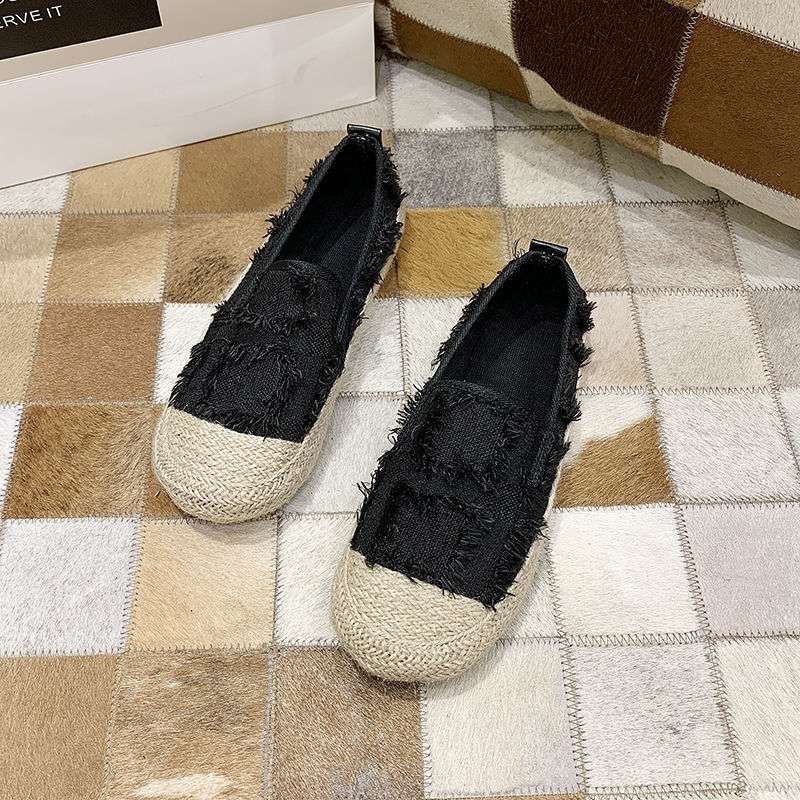 Buty rybackie damskie jednopedałowe leniwe buty Doudou 2025 wiosna i jesień nowe pojedyncze buty płaskie wygodne casualowe mokasyny damskie