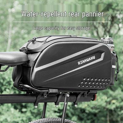 Waterproof Multi-Purpose Rear Rack Bicycle Bag - Large Capacity, Easy Install, Crossbody Use