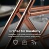 Rose Gold/Gold Napkin Holder Triangle Decorative Metal Paper Napkin Holder Elegant Metal Wrought Iron Iron Napkin Holder