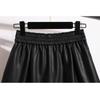 DIMANAF Plus Size 2024 Autumn Winter New PU Leather High Waist Casual Shorts Women Loose Wide Leg Pants Short Pants