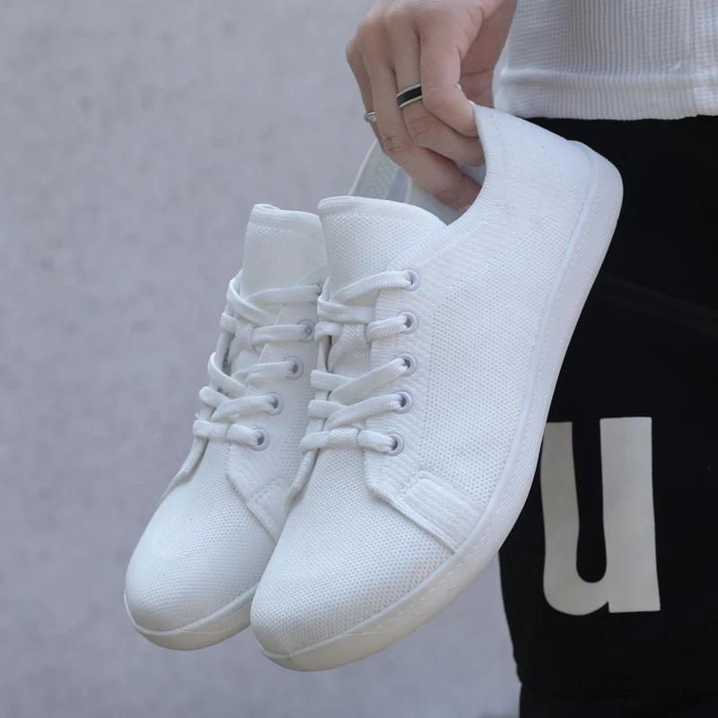 Barfußschuhe mit breiter Zehenbox für Herren und Damen | Minimalistische Walking-Sneaker | Nullabsatzsohle | Atmungsaktives Mesh
