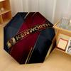 Kenworth Print 8?Ribs Automatic Umbrella Wind Resistant Lightweight Folding Umbrella For Outdoor Travel