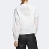 adidas Sporty Casual Breathable Hooded Cropped Jacket Women Tops White HF2491
