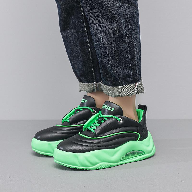 

GAGJ модные мужские туфли для хлеба, весенние новые маленькие белые туфли на платформе с воздушной подушкой, обувь для папы, спортивная и повседневная обувь в наличии 42