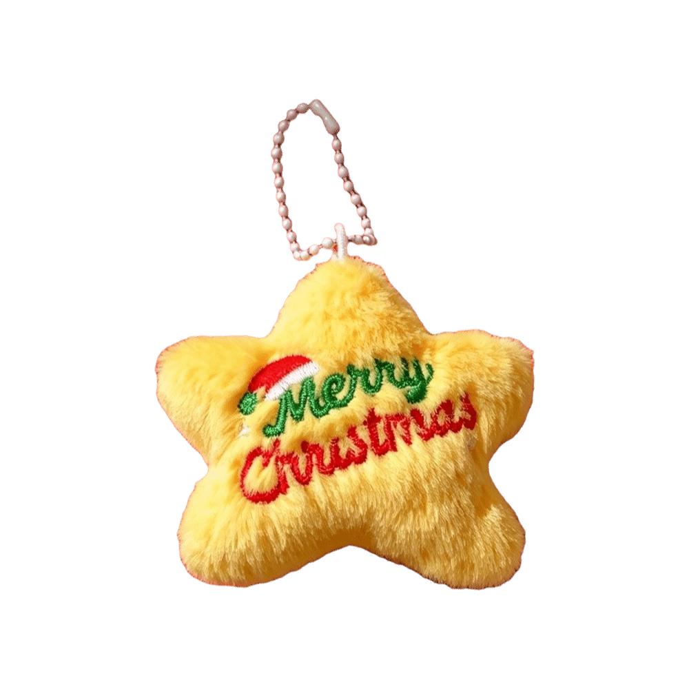 Hanging Ornaments Christmas Keychain Tree Plush Santa Keychain Christmas Tree Pendant  Xmas Gift