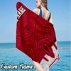 Custom Name MM93 marc marquez Beach Towel - Soft, Ultra-Absorbent Microfiber, Lightweight, Perfect for Beach, Parties, Travel, Camping