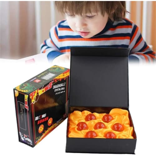 Dragon Ball (DRAGON BALL) Shenron Summoning Crystal Dragon Ball Set of 7, 4.3cm Crystal, Resin, Glass Ball, Transparent Dragon Ball, Cosplay Prop with