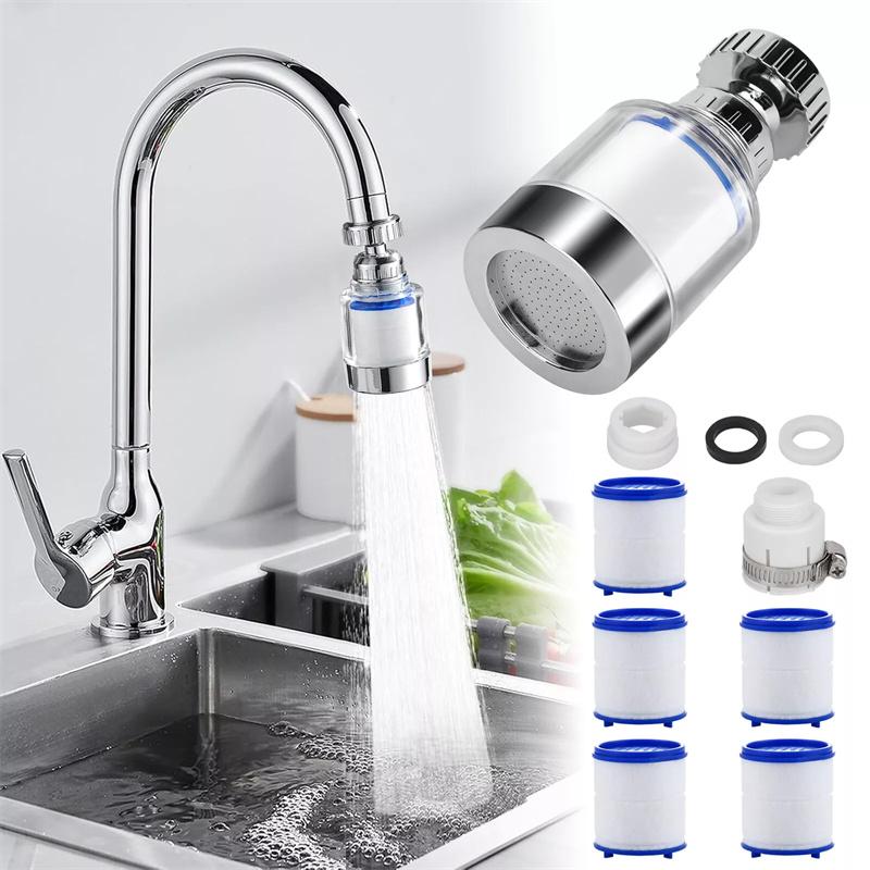 

Faucet Filter Element Water Purifier Nozzle Set Household Filter Chlorine Removal Heavy Metal Filter Softening Hard Water