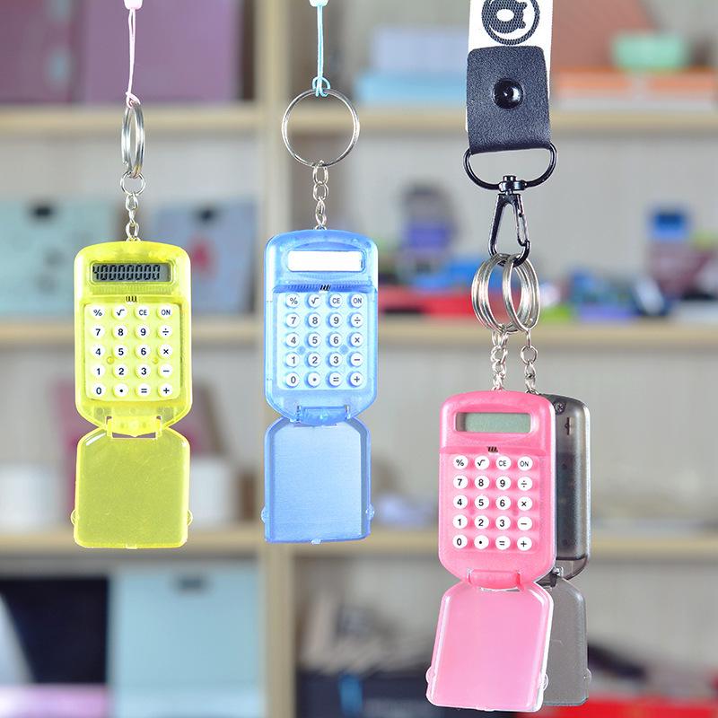 

Мини-калькулятор Pocket Flip для студентов Mini Transparent Flip Calculator фиолетовый