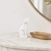 Cat Figurine 3D Printed Small Cat Sculpture Collectible Animal Desktop Ornament for Home
