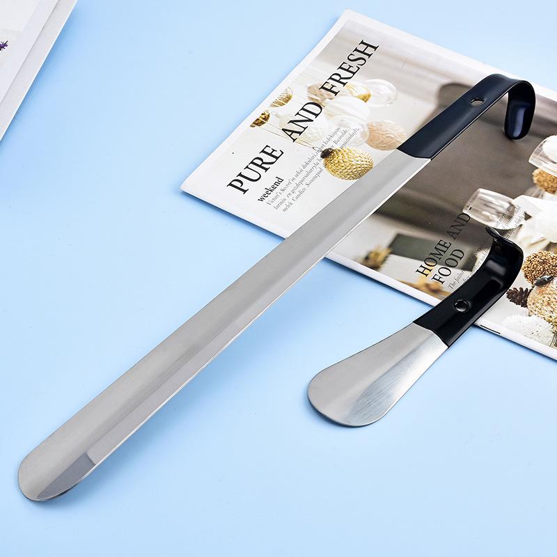 Stainless Steel Long Shoehorn for Easy Shoe Wearing - Ideal for Elderly & Pregnant Women Without Bending Over