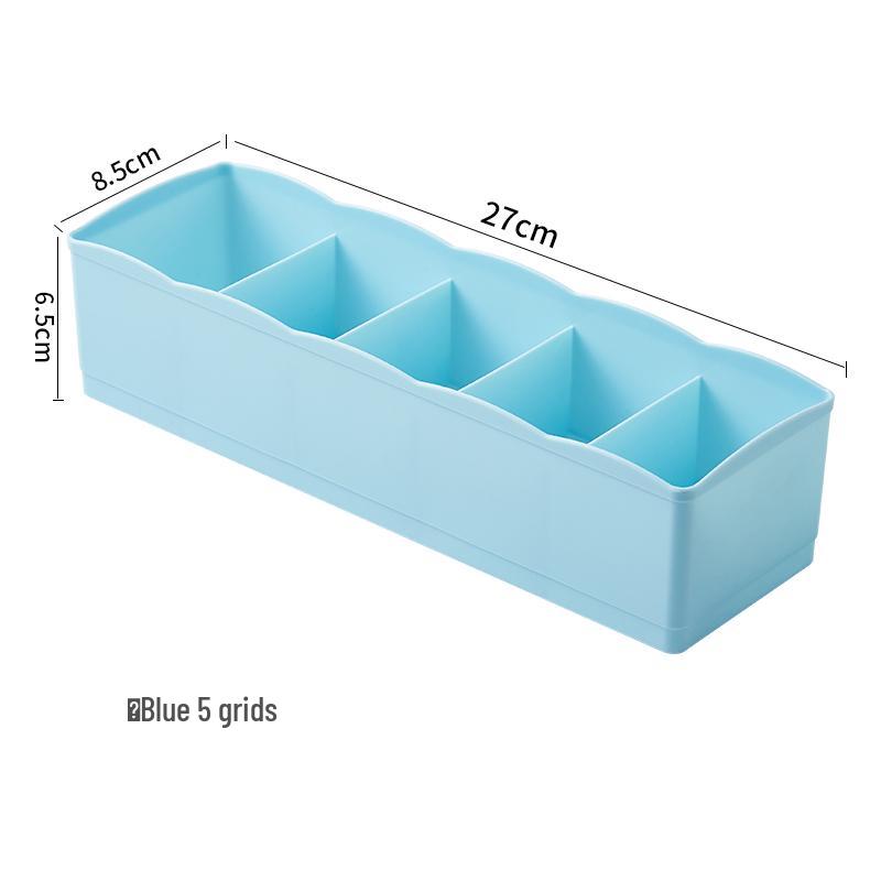 Organizzatore per Cassetto Biancheria Intima e Calzini: Scatola portaoggetti in plastica per armadi e dormitori
