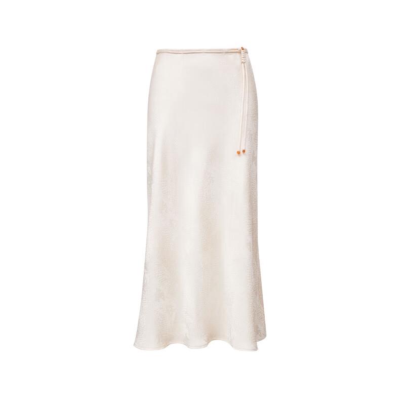 VEROMODA Women's High-Waist A-Line Jacquard Midi Skirt