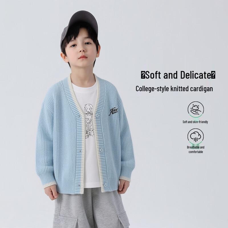 

Boys V-Neck Knitted Cardigan Sweater 110