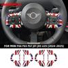 2PCS Car Steering Wheel Button Frame Sticker for Mini Cooper F65 F66 F67 J01 J05 U25 Leather Car Interior Decoration Accessories