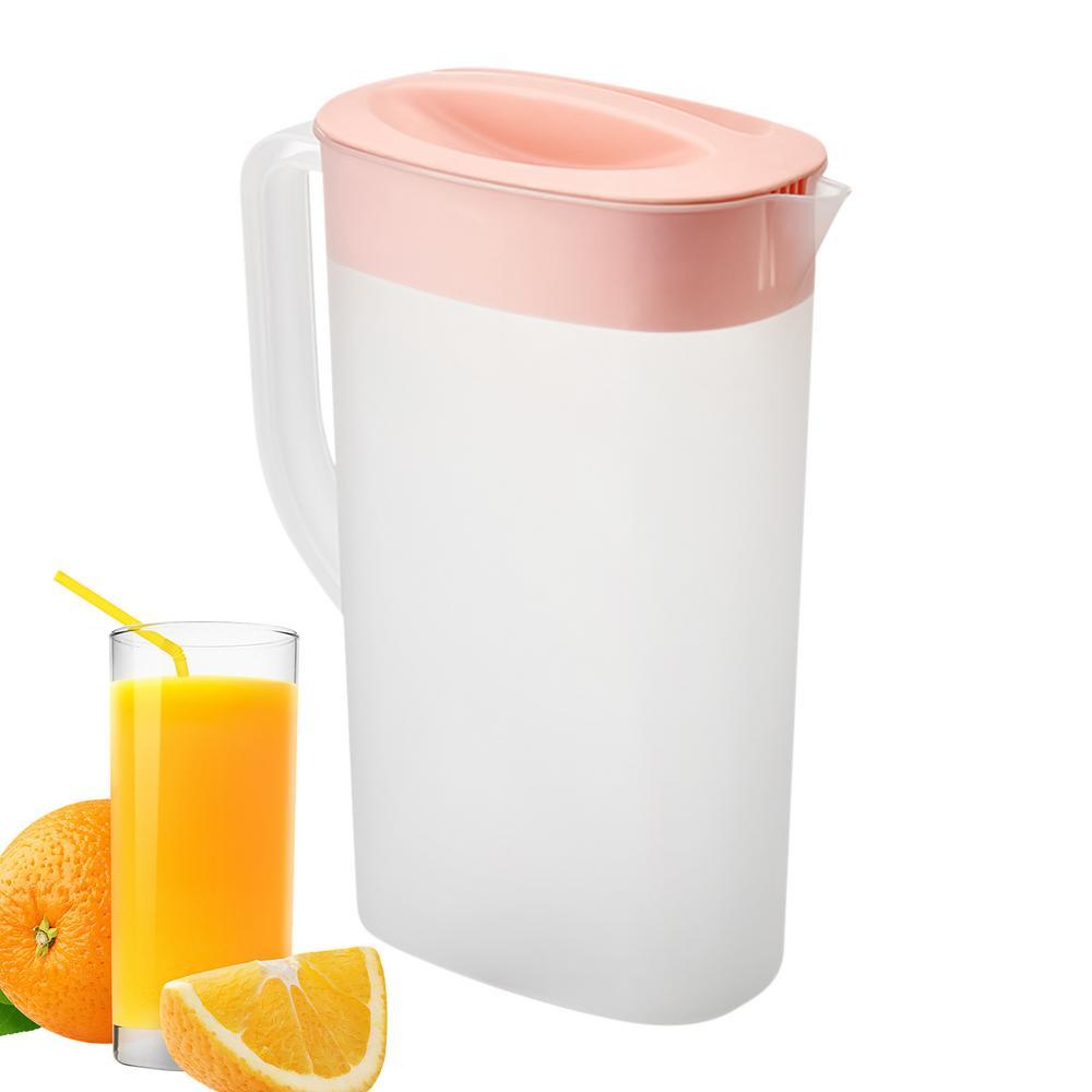 Pitcher For Fridge Door 2500ml Ice Lemonade Pitcher For Fridge Heat & Cold Resistant Fridge Jug Water Pitcher For Soy Milk