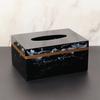 1pc Resin Tissue Box Living Room Desktop Decor Coffee Table Tissue Storage Box Bathroom Decoration Accessories Toilet Utensils