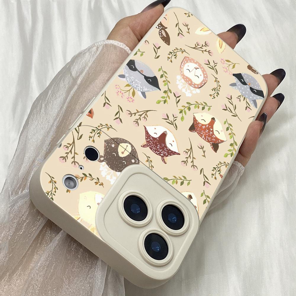 M550 Tierpuzzle Füchse Fuchs Engelaugen Weiche Handyhülle für iPhone Samsung Xiaomi Rdemi Huawei Honor Infinix Realme OPPO Vivo Alle Modelle TPU Hülle