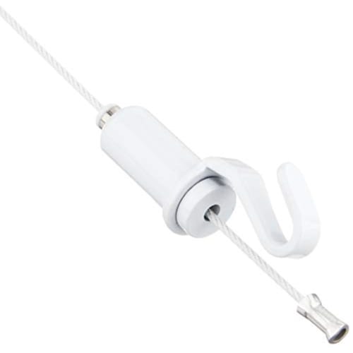 Fukui Metal Craft Power Wire Swivel, 1.2mm Diameter x 70cm Length, All White, Poster Frame, Art Display, 1802-WW