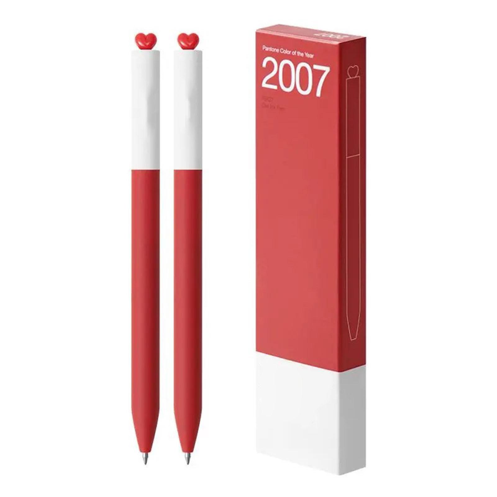 

2 Pcs 0.5mm Gel Pen First Love Heart Neutral Pen Aesthetic Stationery Pen Smooth Writing Pen Gel Ink Pen Journaling Pen 7