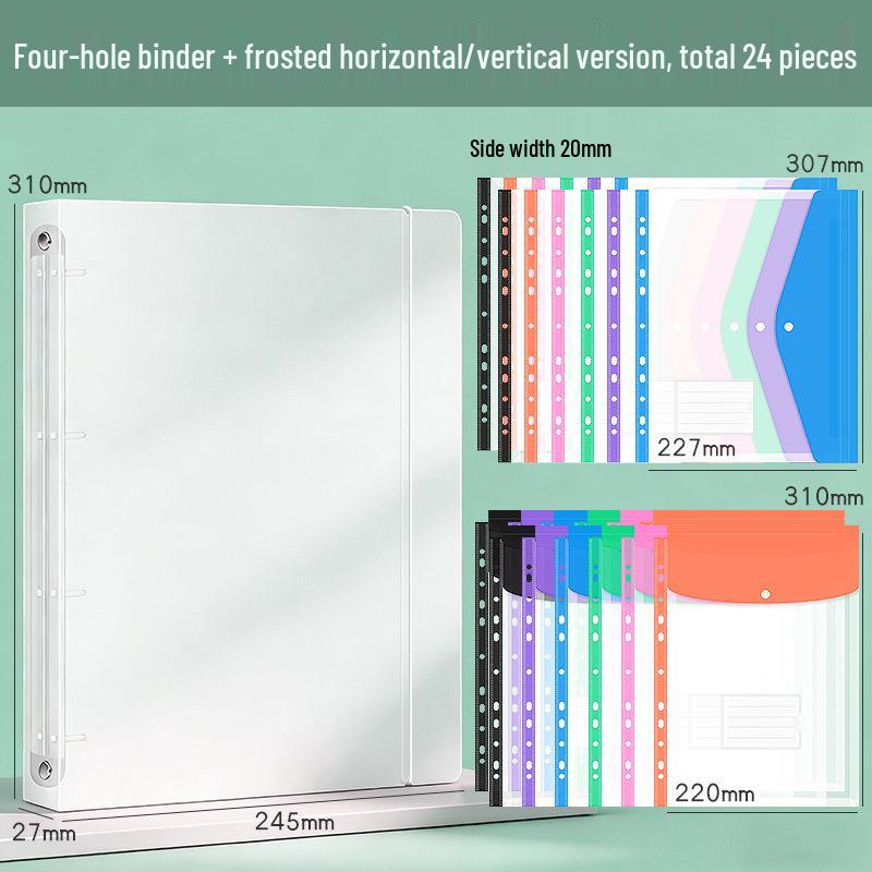 A4 Transparent Document Organizer - Leaf Folder, Office Storage, Test Paper Holder