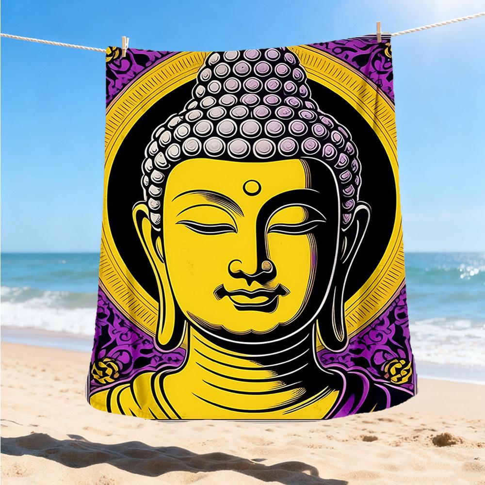 1pc Spiritual Decor Throw Blanket Polyester Fiber, Lightweight Flannel, Soft & Warm, All Season Use for Outdoor, Camping Digital Print