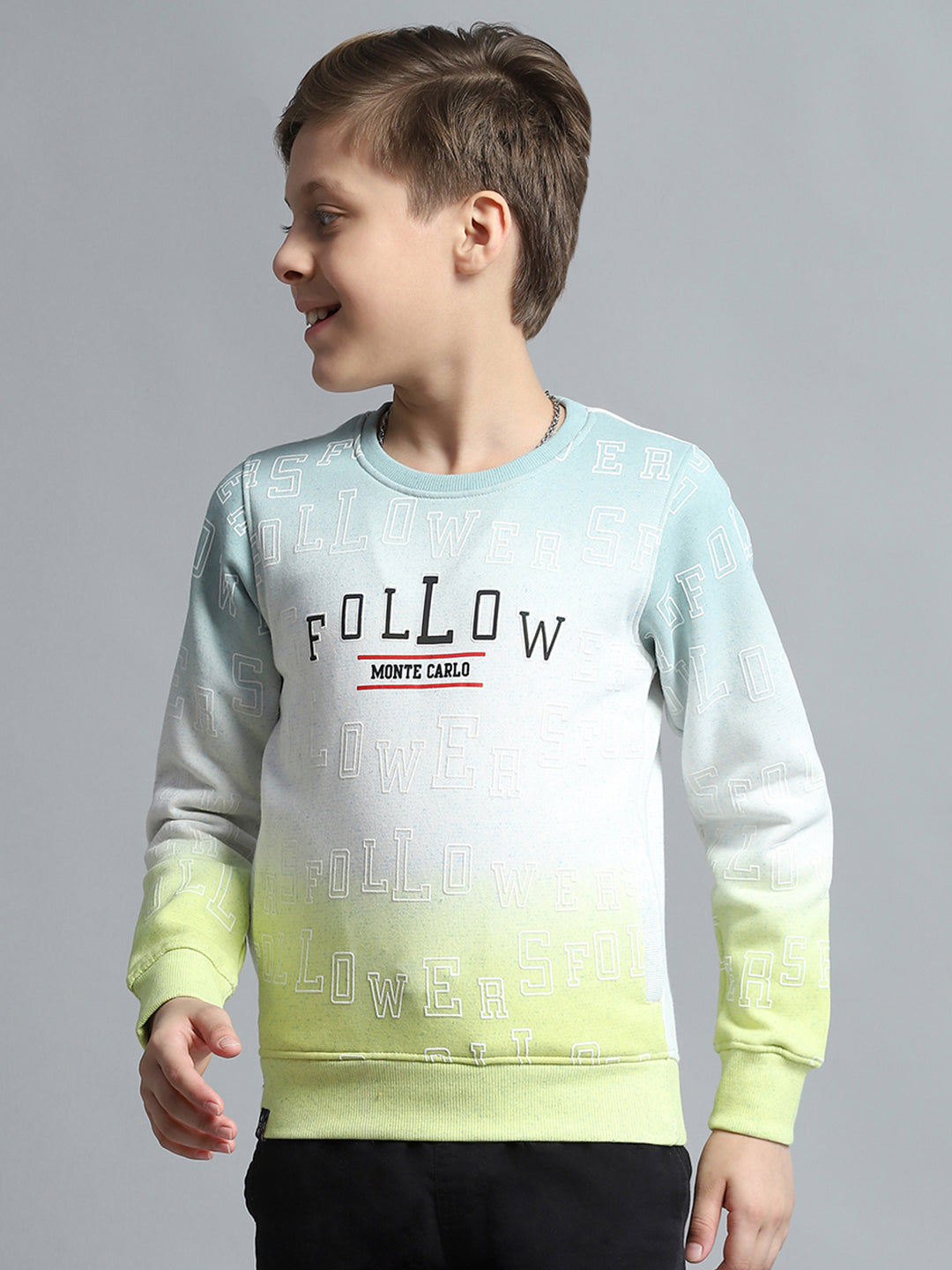 Monte Carlo Boy Regular Fit Green Sweatshirt 4-5 Years зелёный