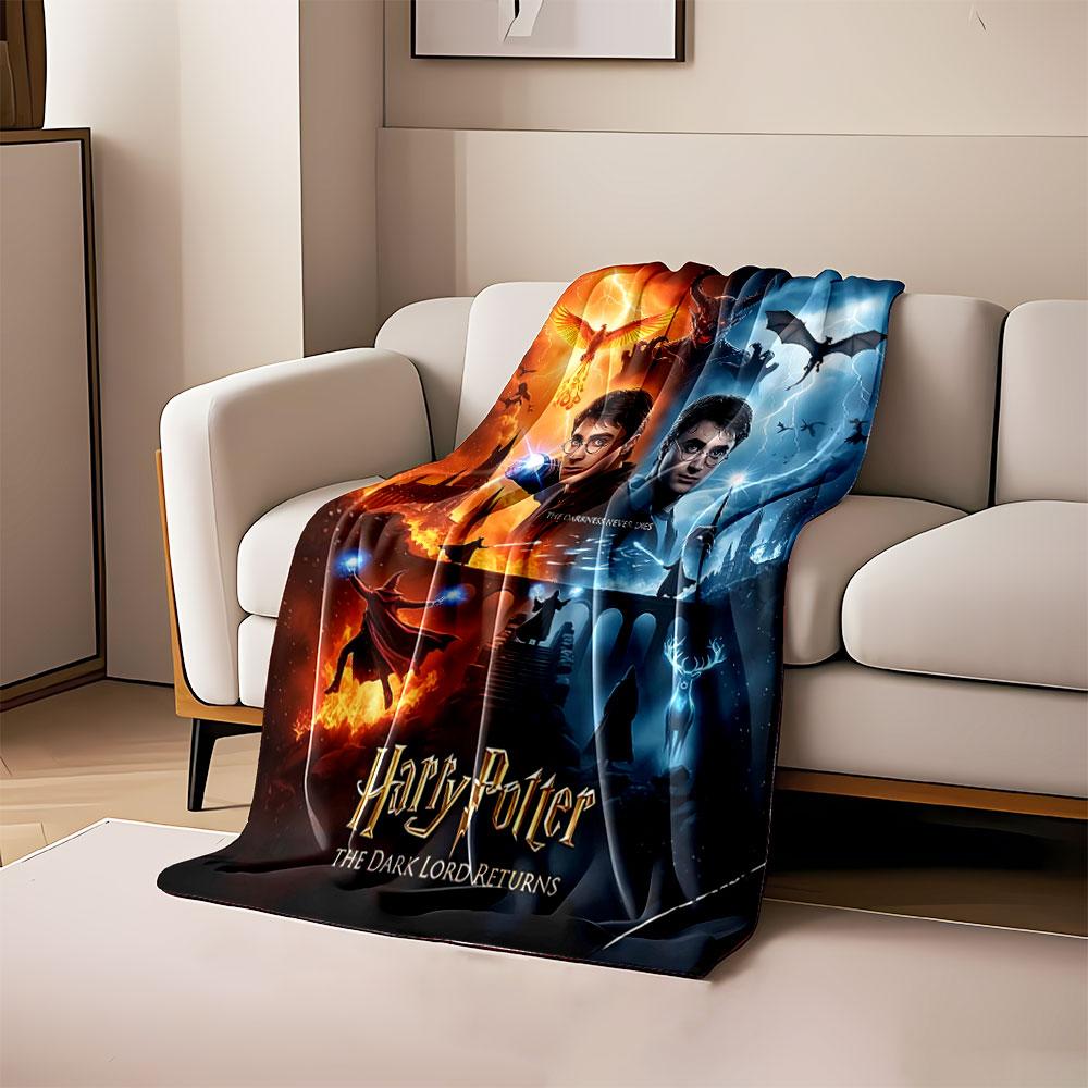 

Fiery orange and icy blue sides divide, symbolizing clash between forces. for all seasons blanket lunch break throw gift 80cm x 120cm