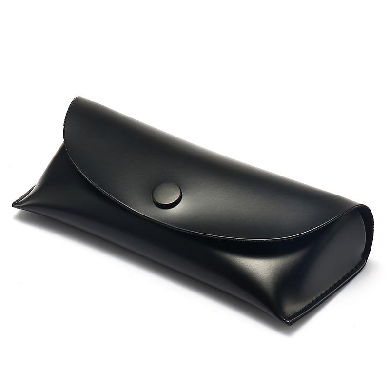 Soft Leather Sunglasses and Reading Glasses Case with Lens Cloth